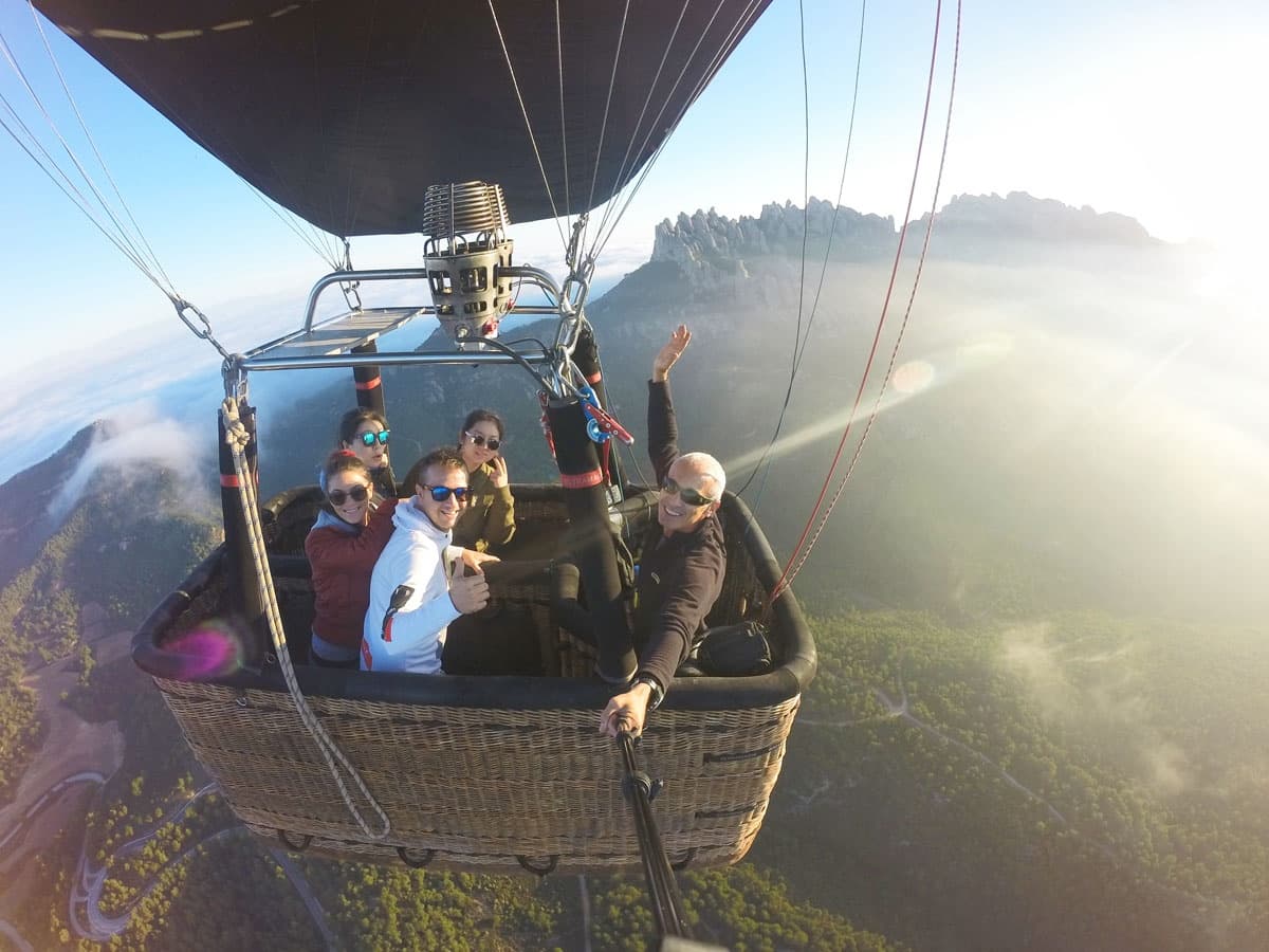 Montserrat Hot-Air Balloon Experience from Barcelona & optional Monastery Visit