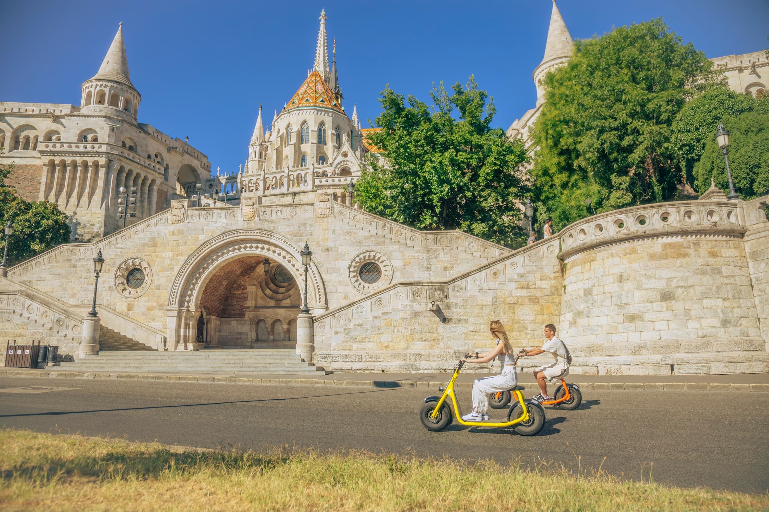 Buda Castle District Tour on MonsterRoller (1.5 hrs)
