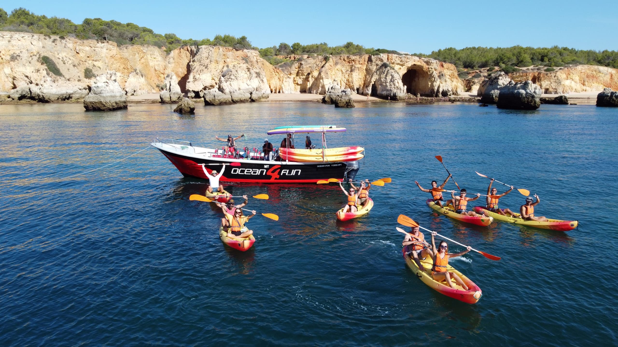 Kayak Tour to Benagil Caves from Portimão