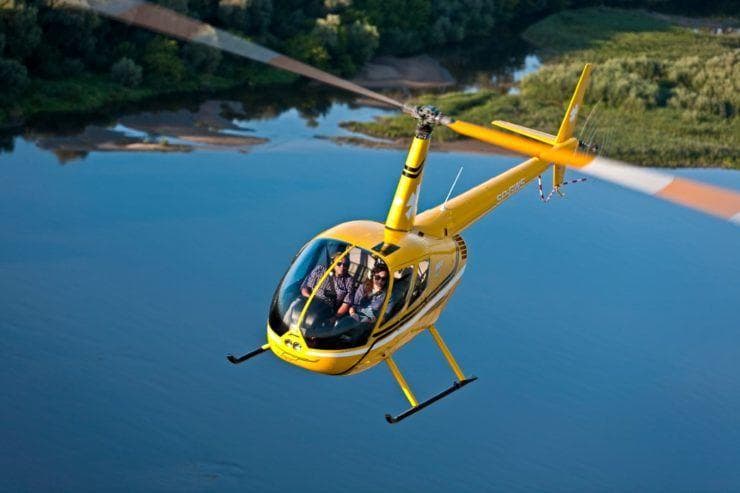 Viewing helicopter flights over Krakow