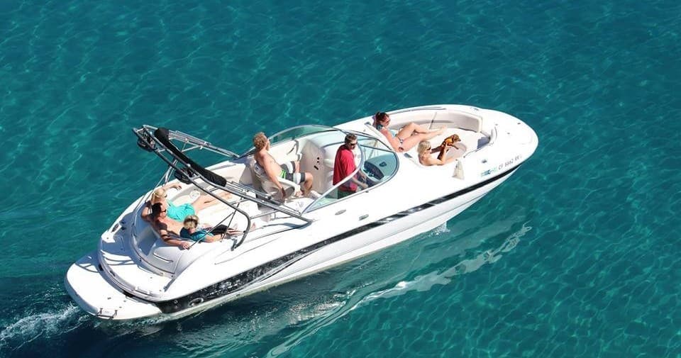 Powerboat Charter - Open Bow Deck Boat -  Custom Sightseeing & Watersports 28 ft.