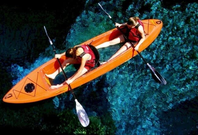 Clear Bottom BIOLUMINESCENT Kayak or Paddleboard Hybrid Sit-on-Top Kayak Tour
