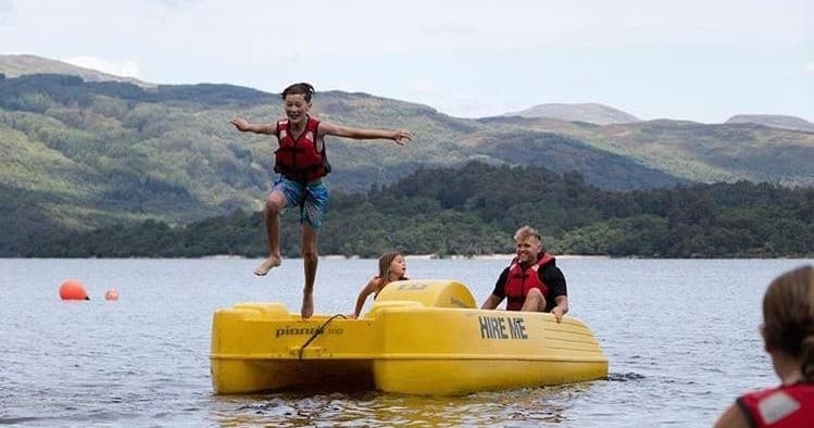 Pedal Boat Hire at Luss Beach