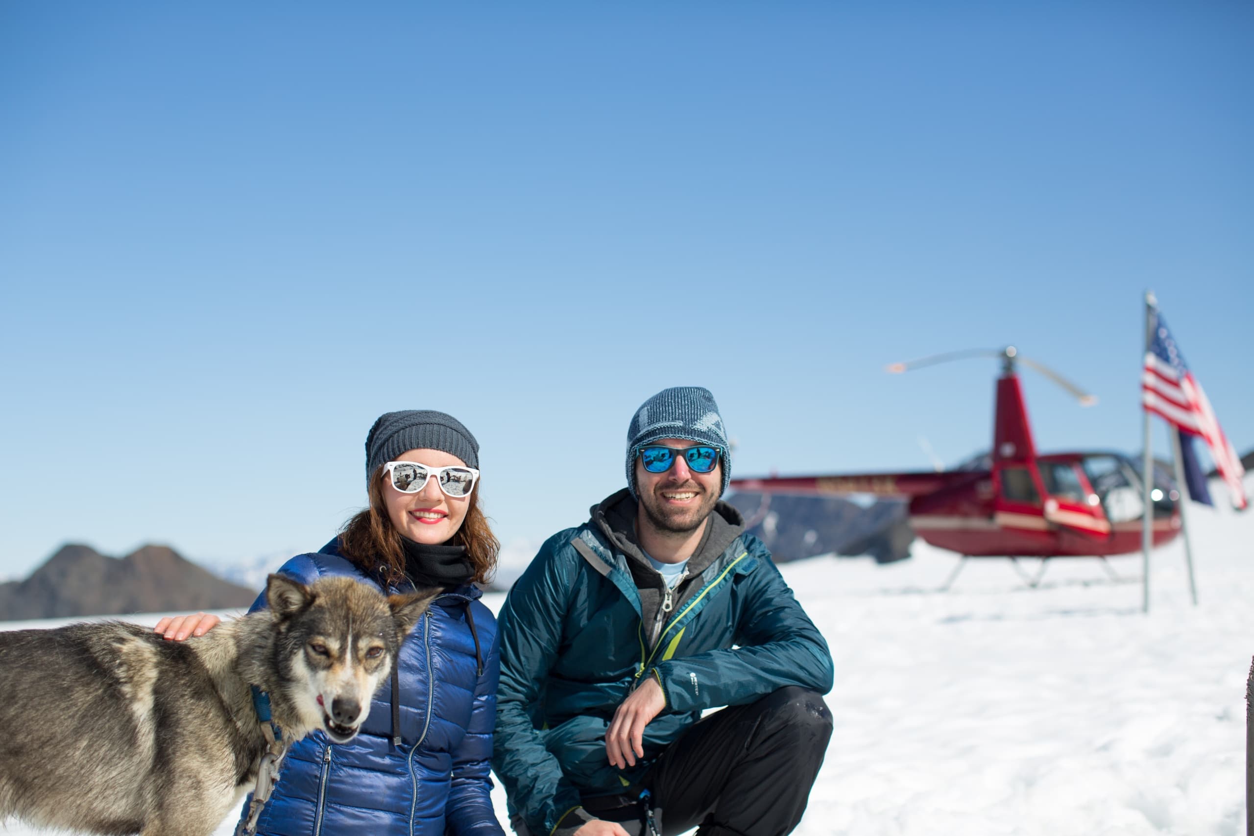 Seward Helicopter & Glacier Dogsled Tour + Bear Glacier Lagoon