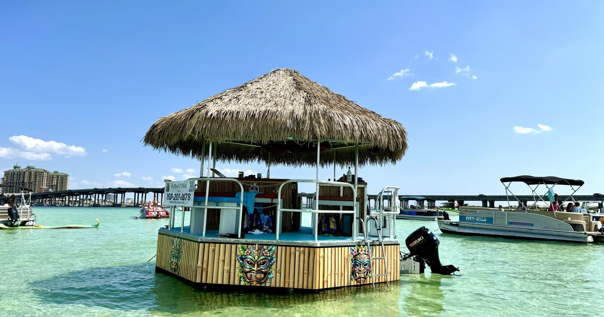 Crab Island Tiki Boat Cruise -3 HR