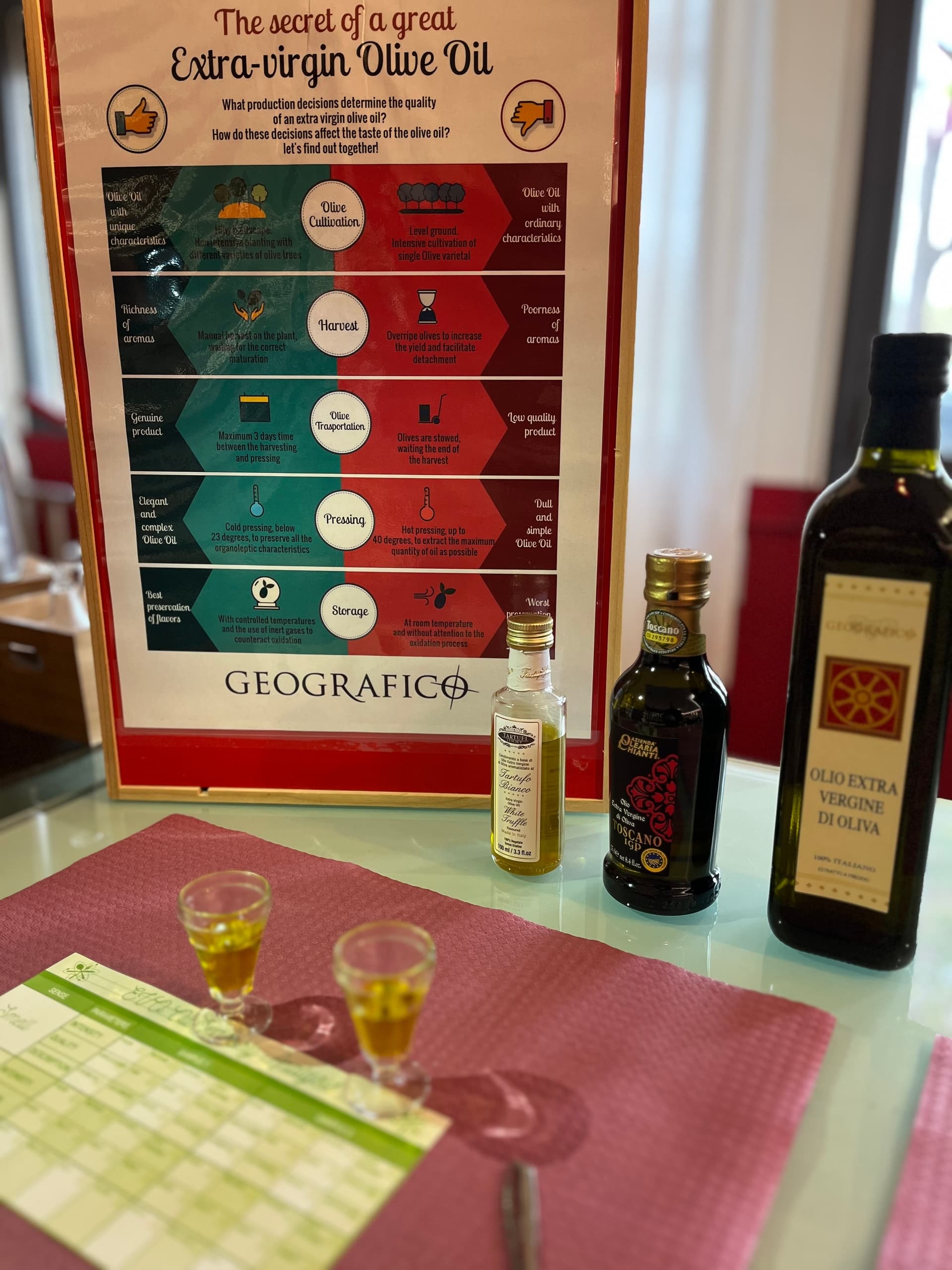 Olive Oil Tasting Game • Castellina