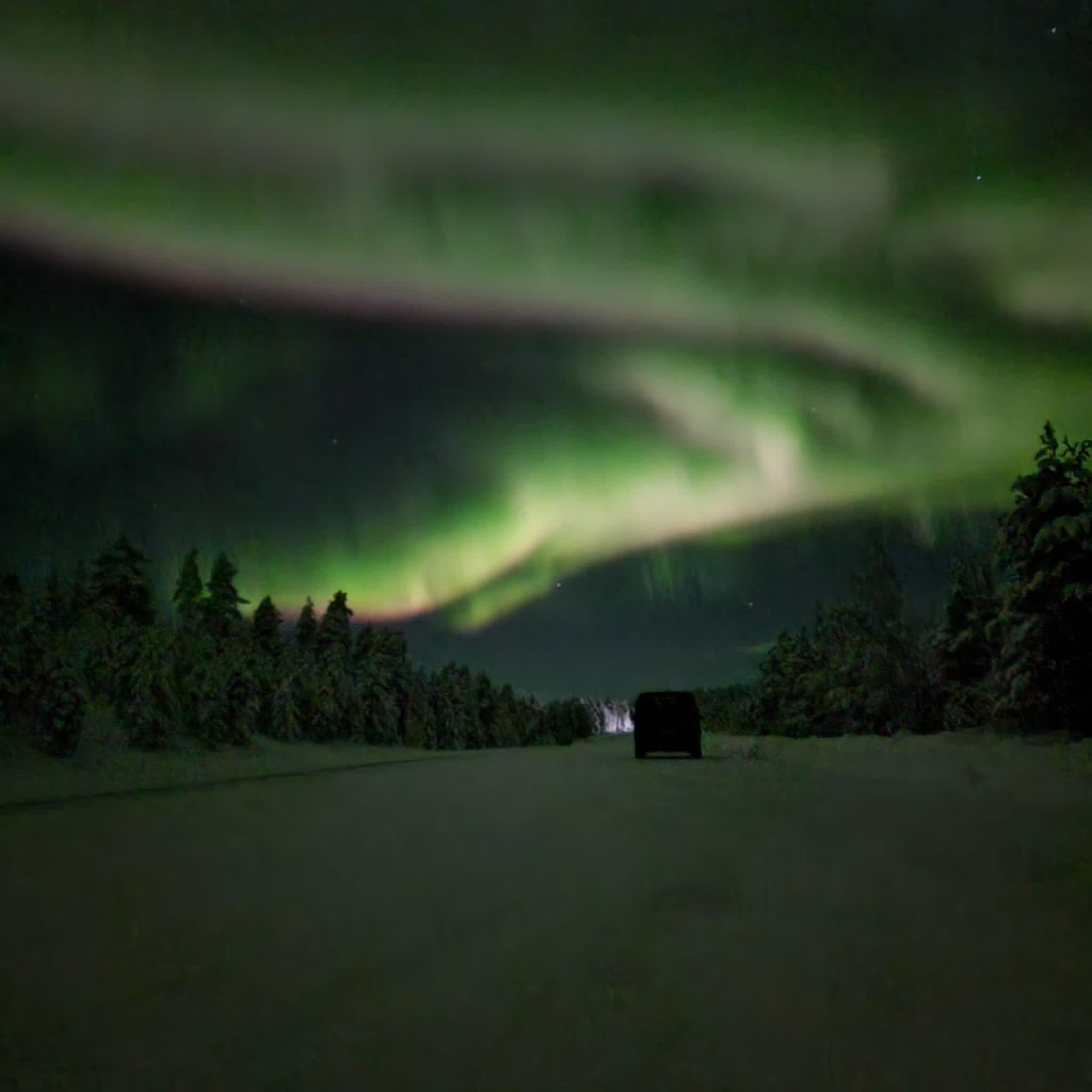 Aurora Hunt By Car