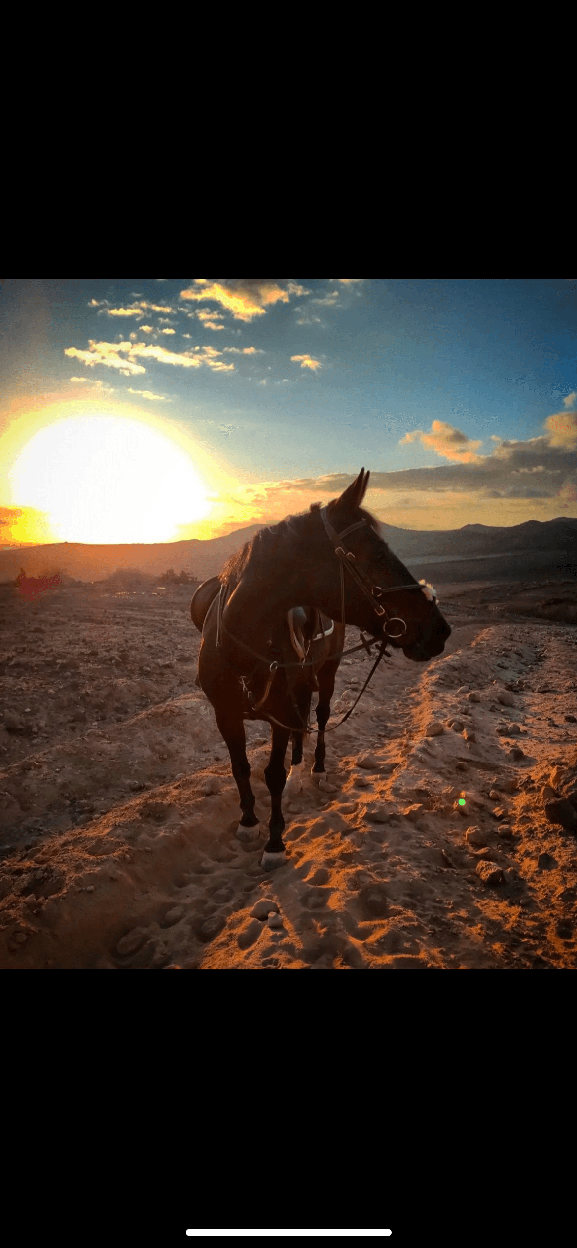 Paseo a caballo al atardecer