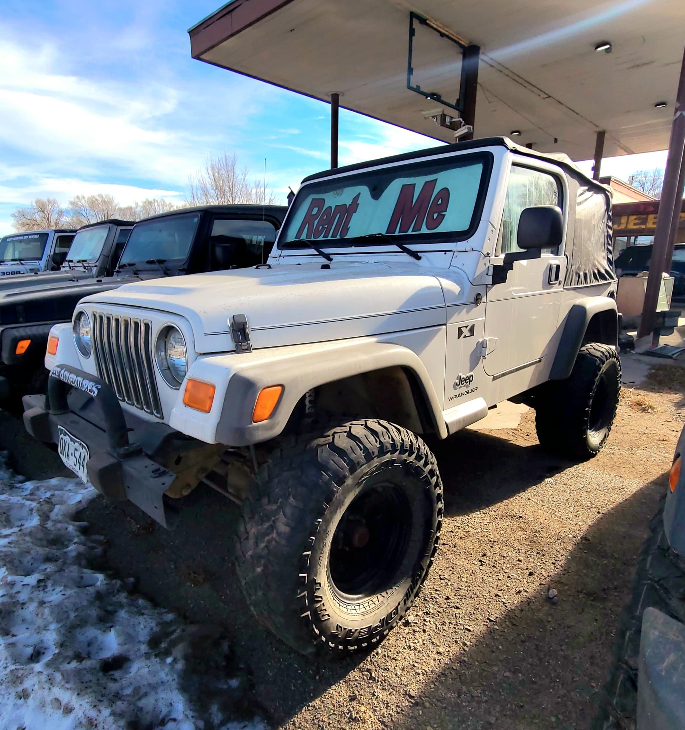 White 2 Door Wrangler TJ - Bumble""