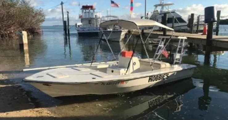 18' Poling Skiff Boat Rental