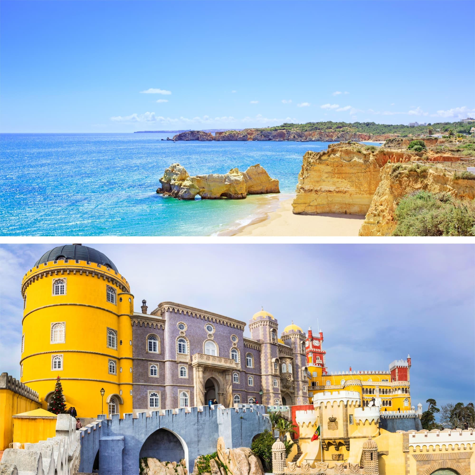 2 Tours Privados | Tour SINTRA | Segundo dia Tour ALGARVE