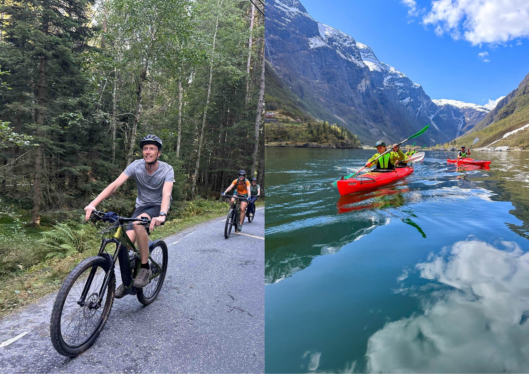 THE ELEMENTS: Fjord Kayaking + E-MTB Tour