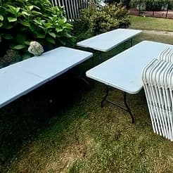 Tents, Tables, Chairs - 1 Day Rental
