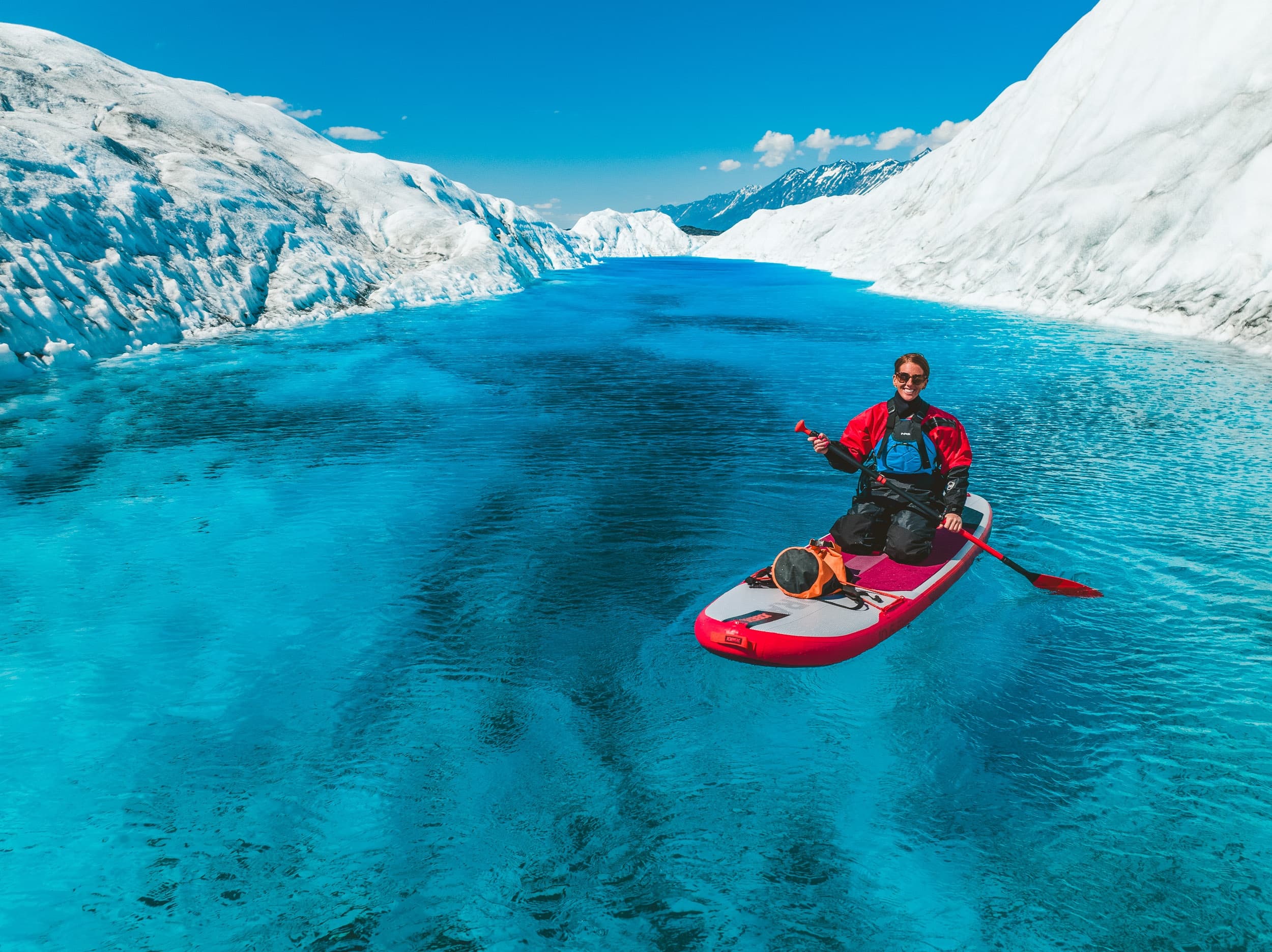 NOVA Paddleboarding and Ice Climbing or Glacier Trekking Combination (FULL DAY)