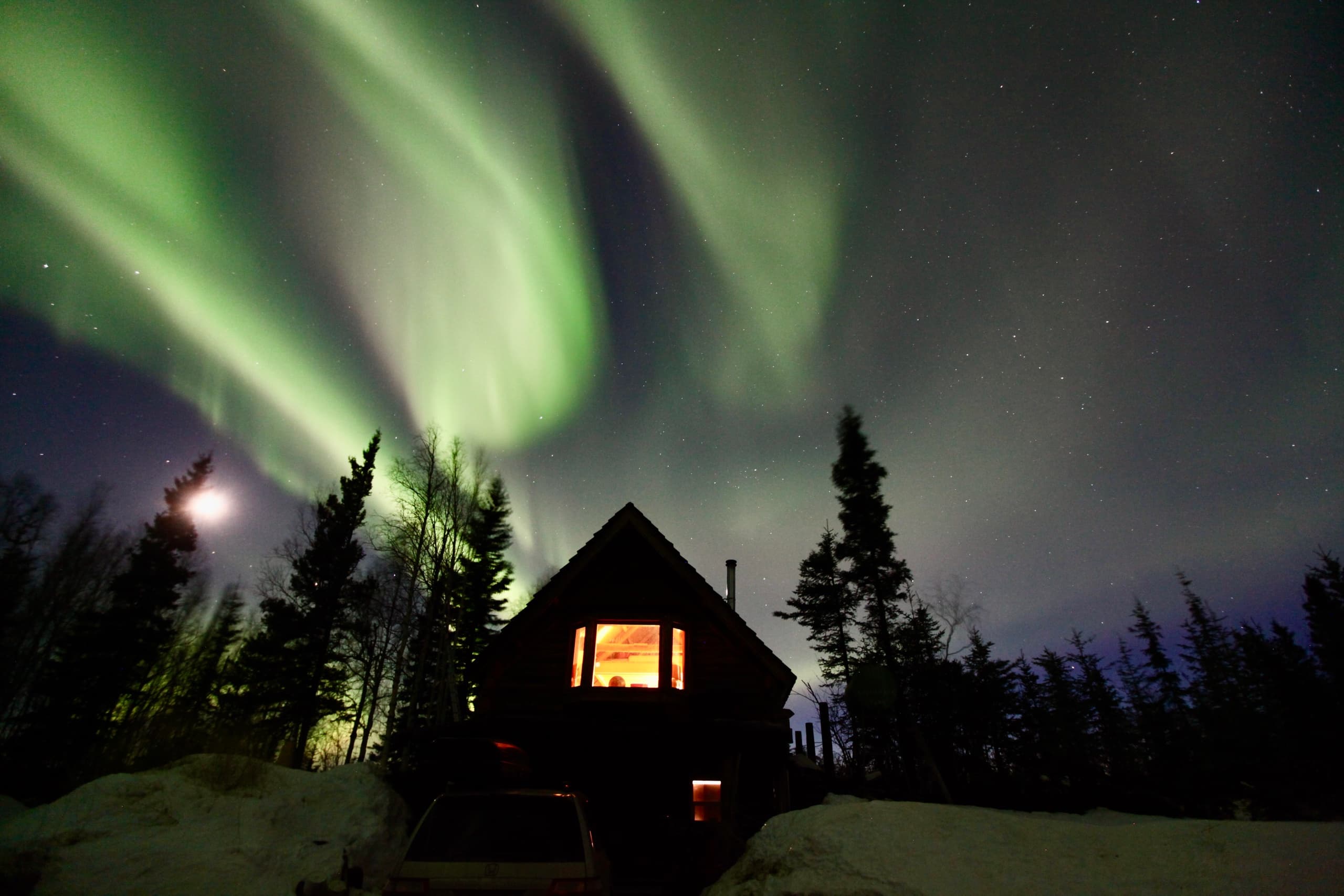 Aurora Lodge Viewing With Transportation