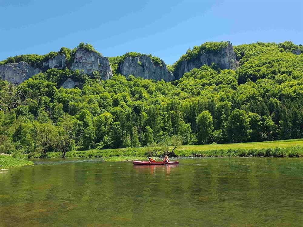 Kanutour im Oberen Donautal