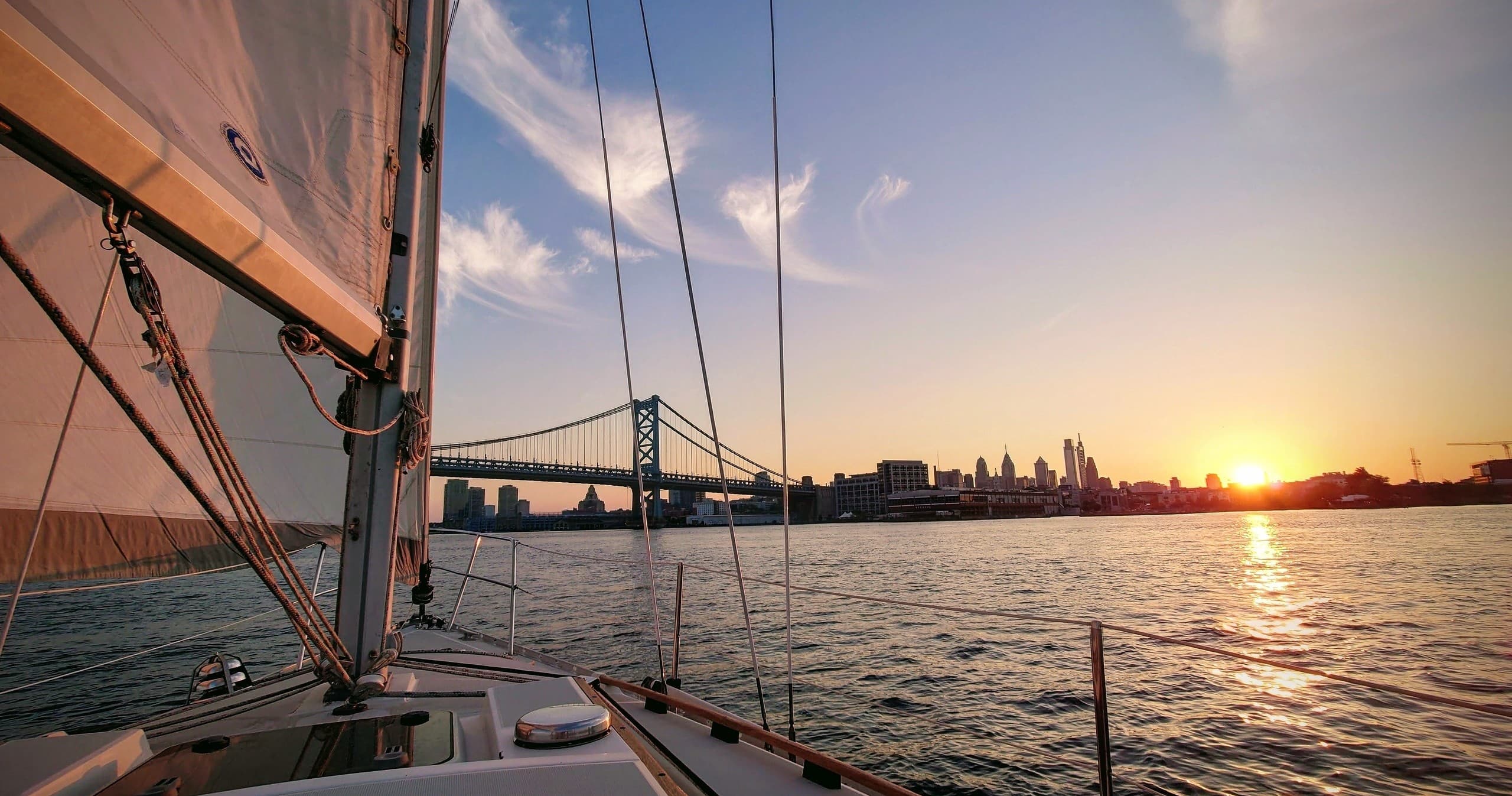 Sunset sail - Philadelphia Waterfront