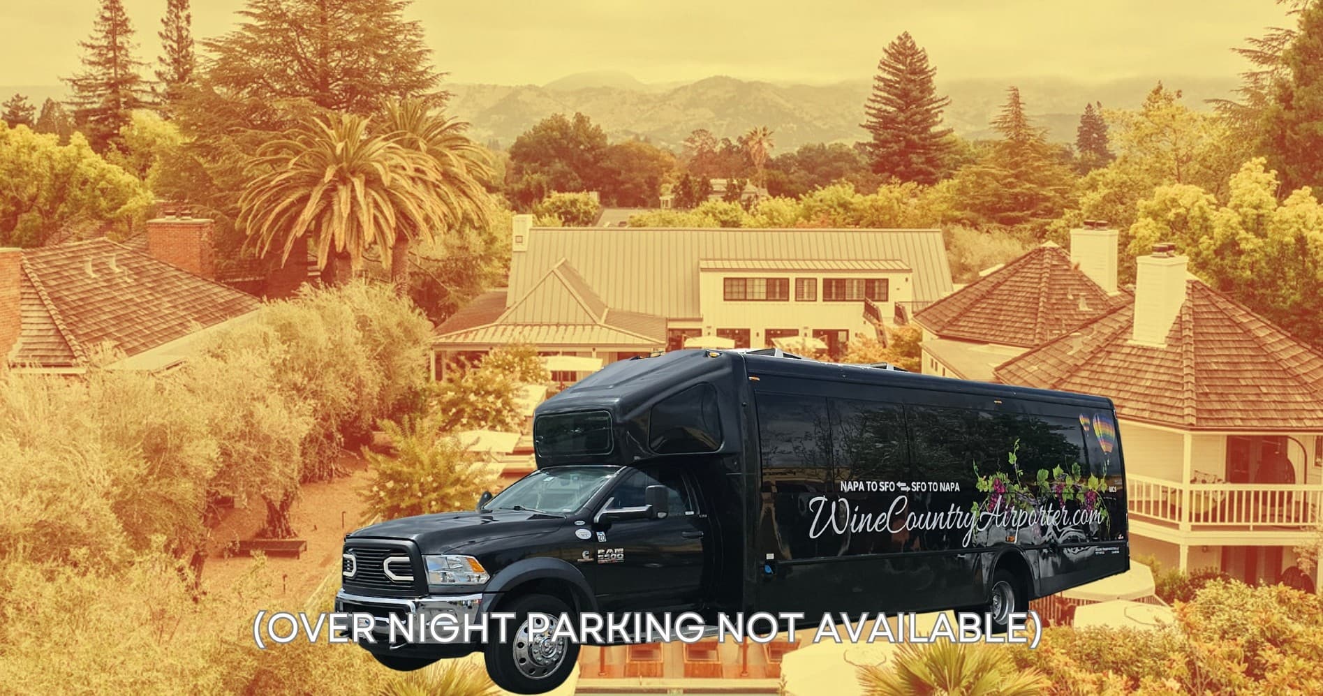 Estate Yountville Yountville CA to San Francisco International Airport (HOTEL GUEST ONLY)