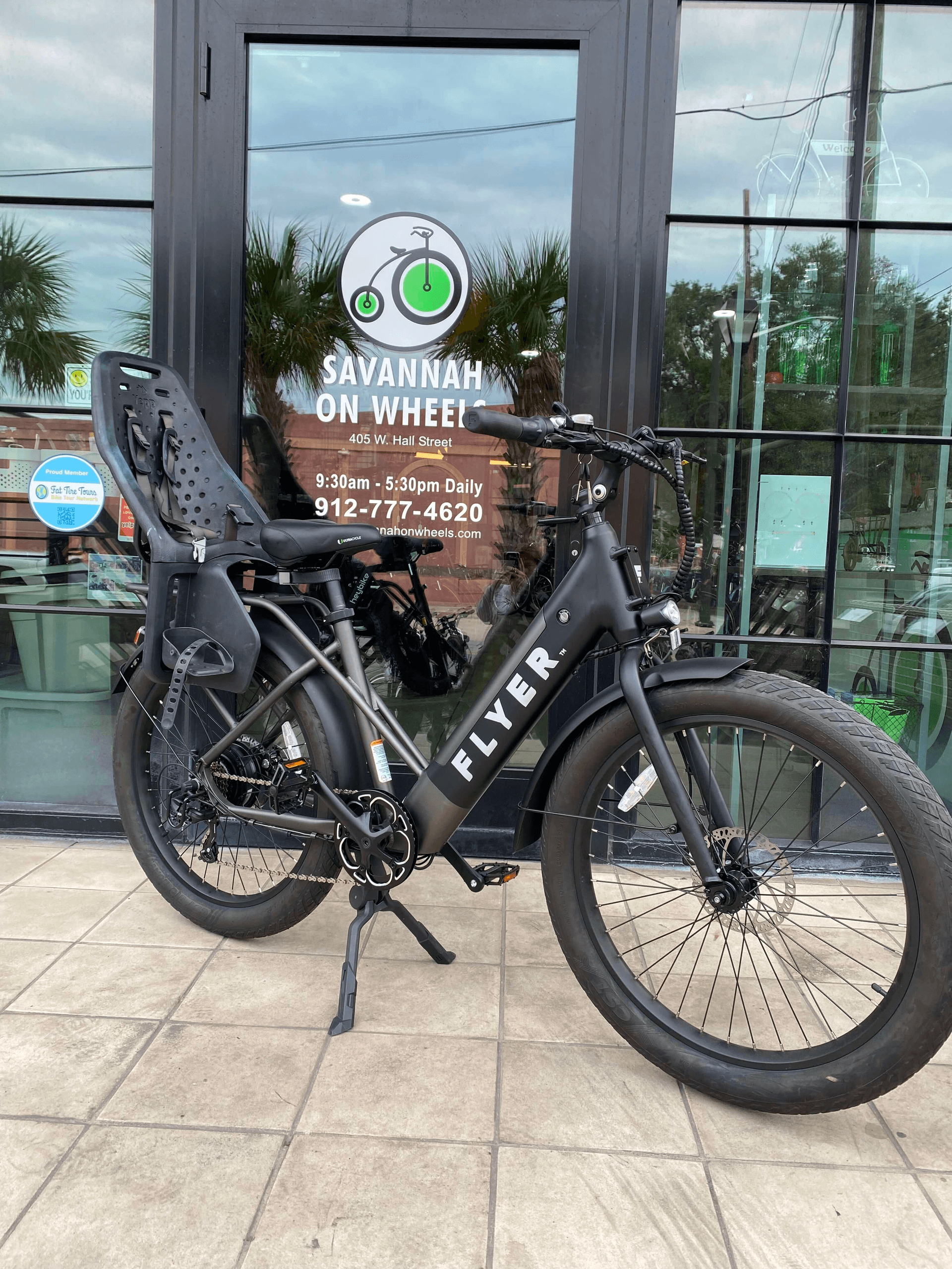 Electric Bike with Child Seat Rental
