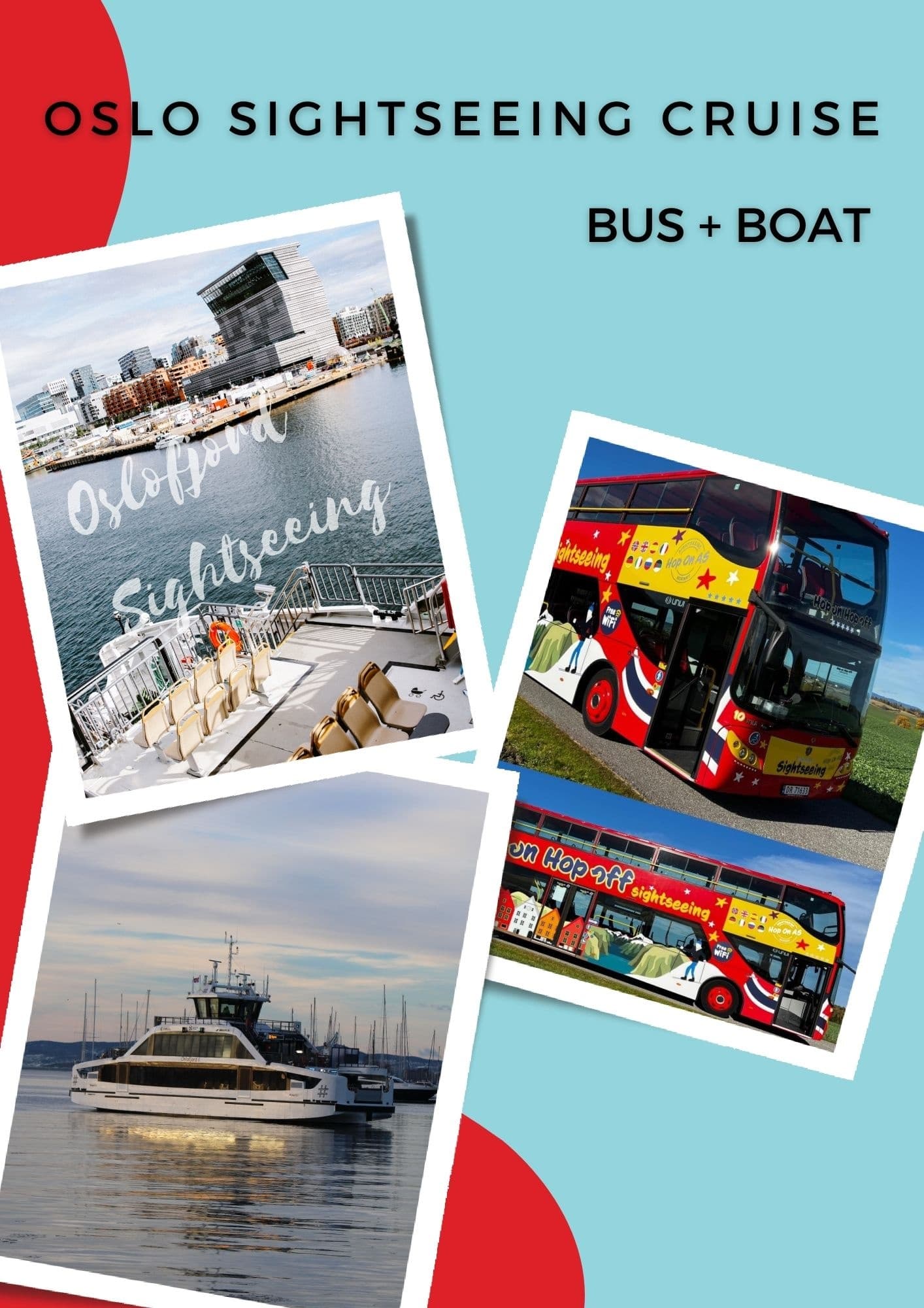 Combination ticket Fjord Cruise and hop on - hop off bus