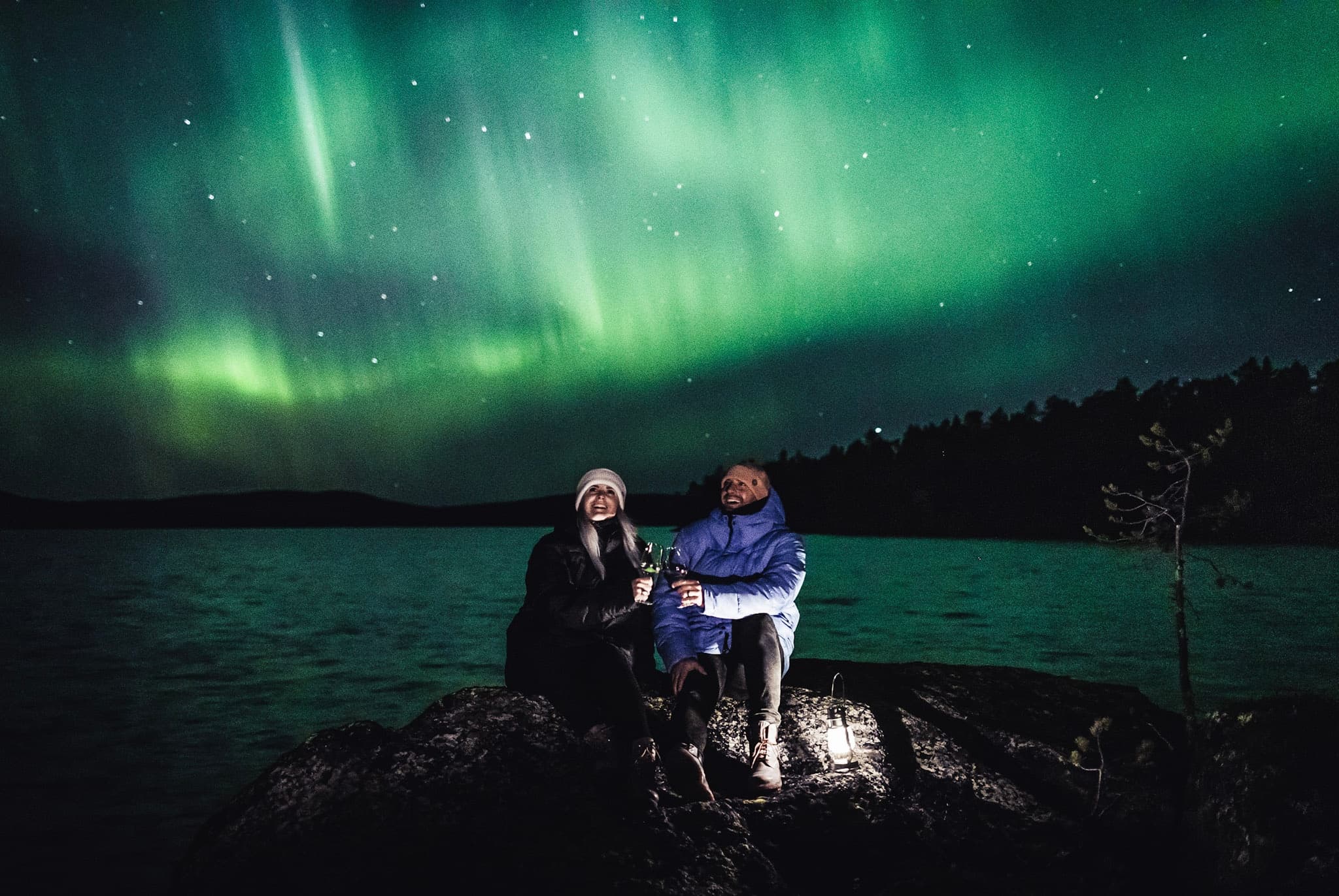 Northern Lights Chasing by Car