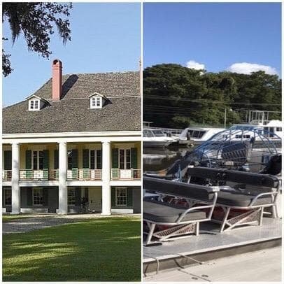 Small Airboat Swamp Tour & Destrehan Documented Plantation