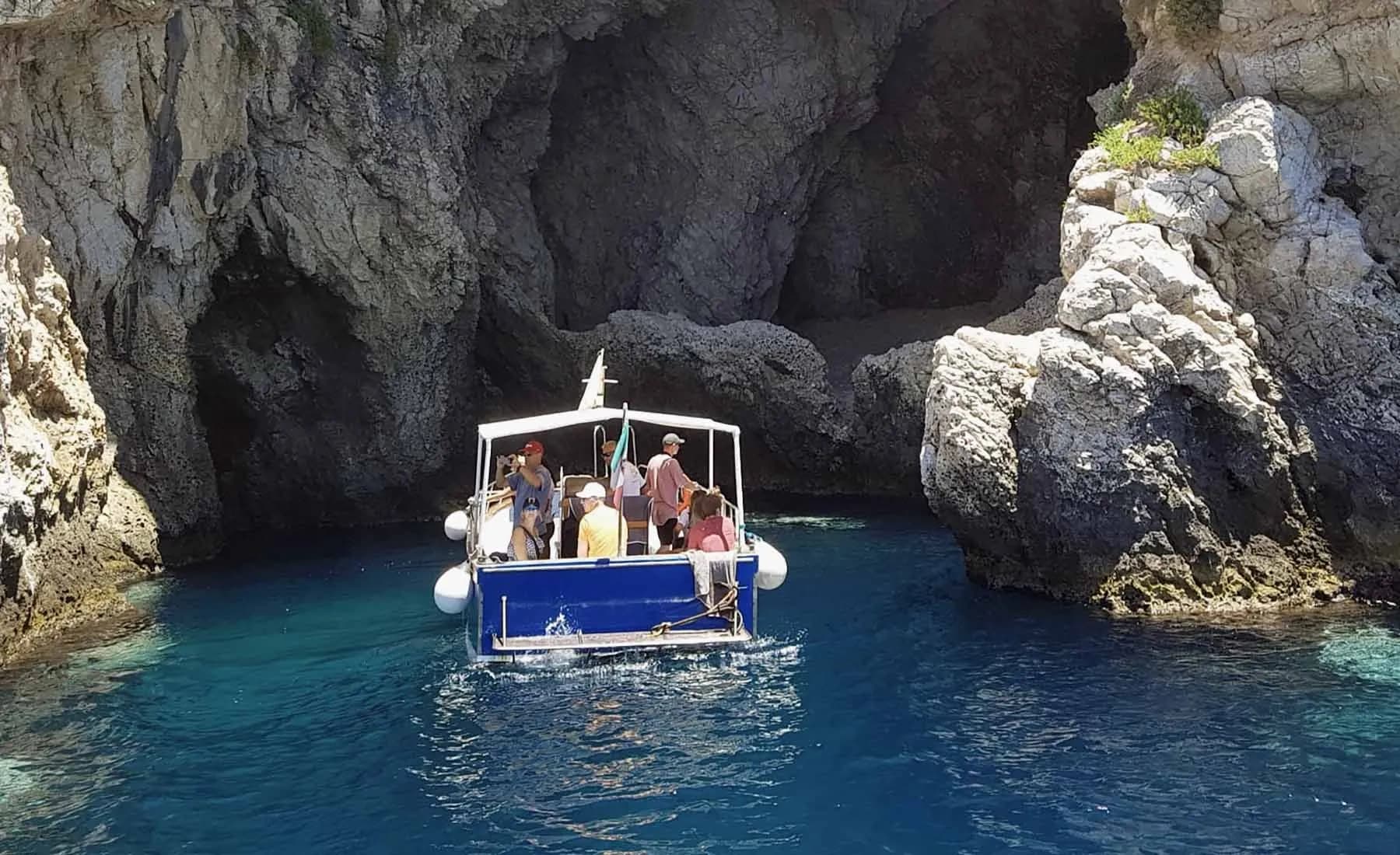 Taormina Blue Grotto & Lovers' Cave boat tour