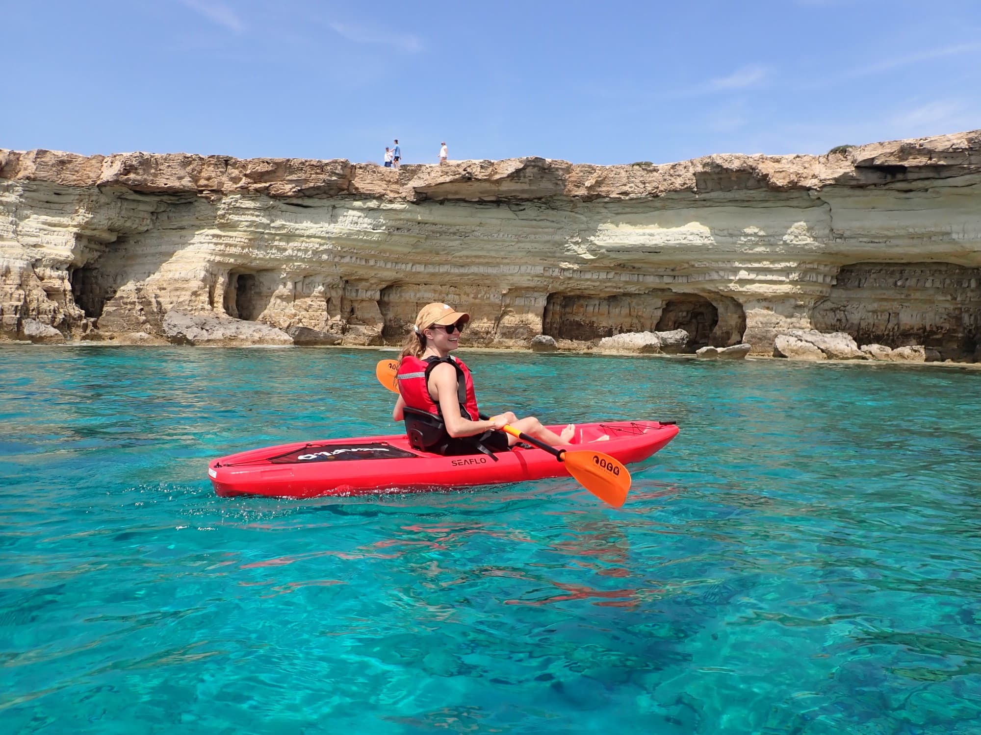 Sea kayaking guided trip - Cape Greko Sea Caves (3 hours) Larn