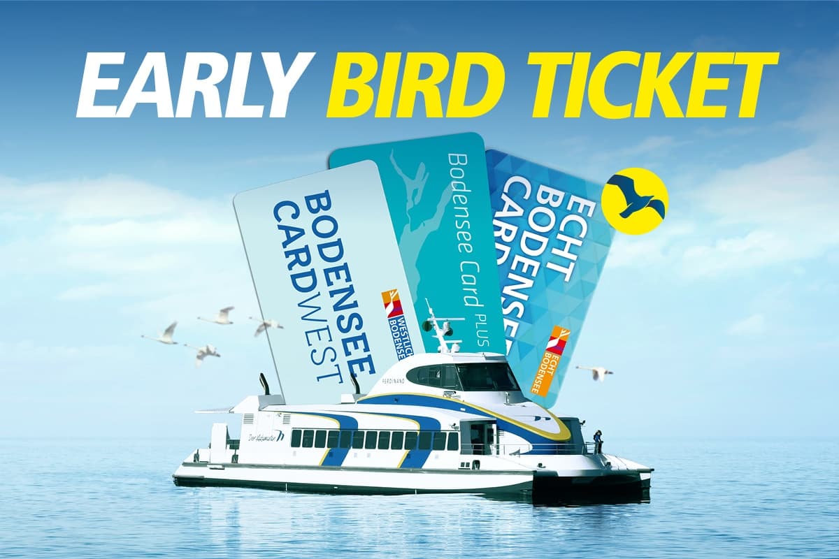 Early Bird Ticket, Hin- u. Rückfahrt ab Friedrichshafen
