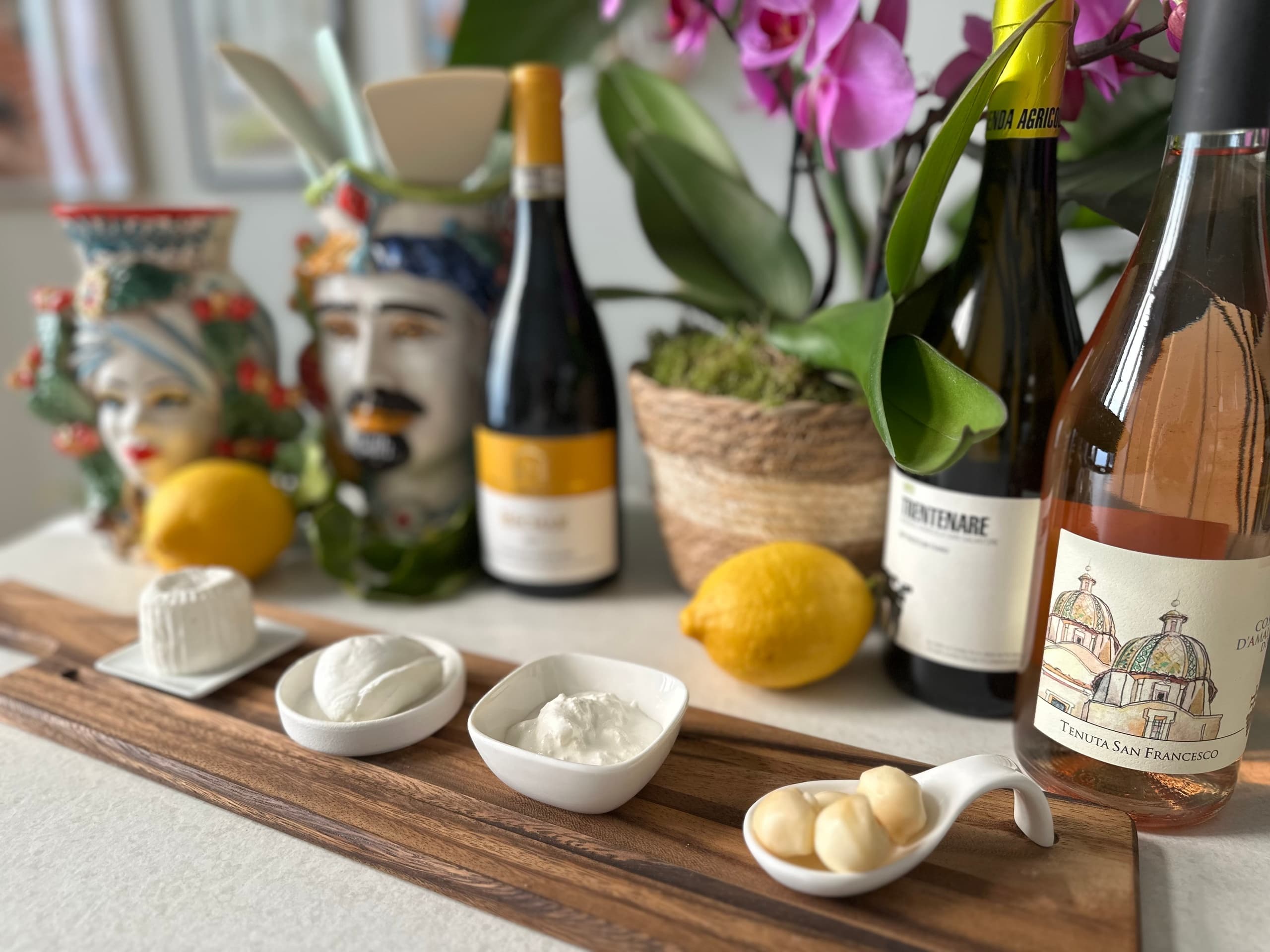 Wine and Mozzarella Tasting