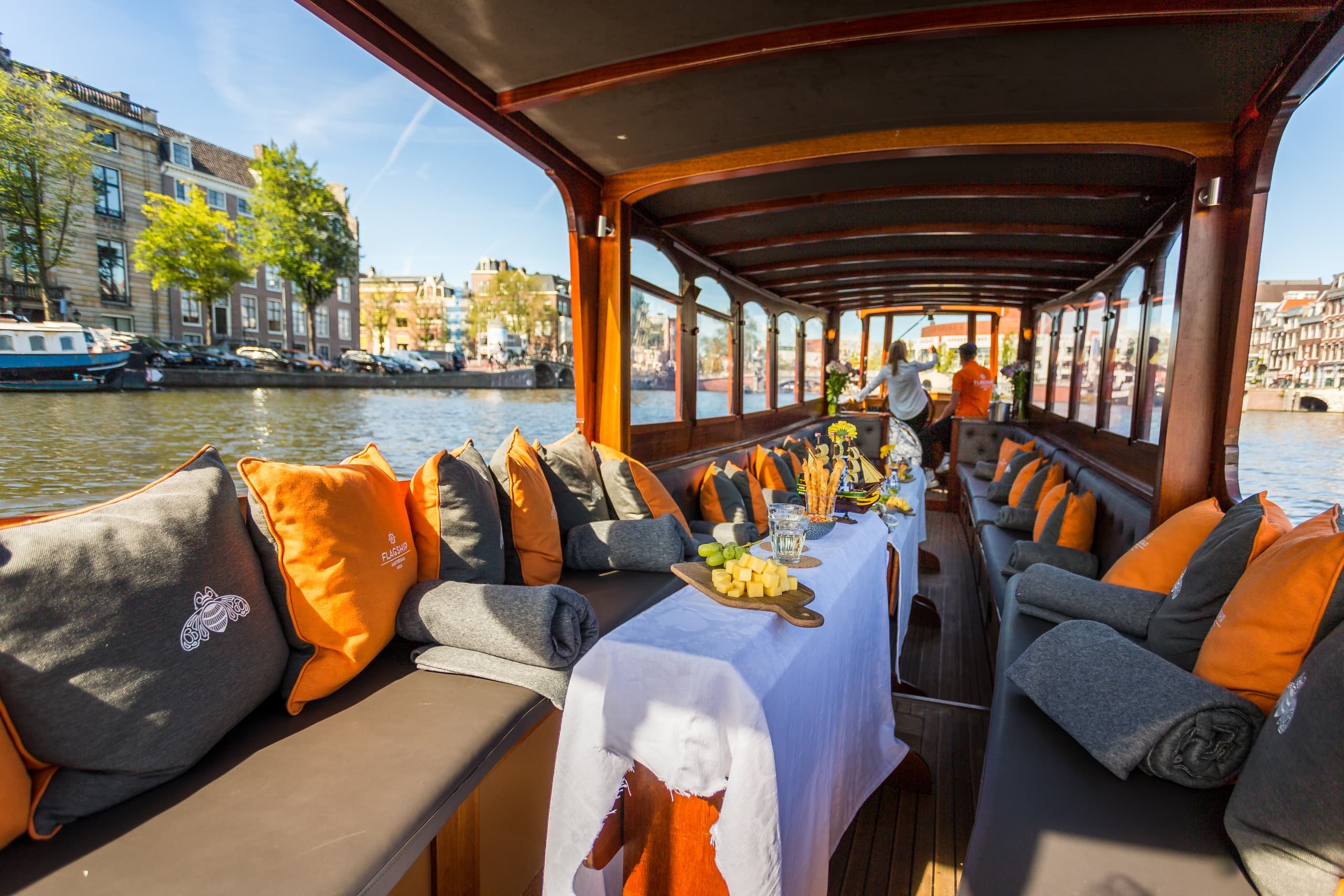 Luxury Canal Cruise Boat with Drinks and Cheese - starts from Anne Frank House