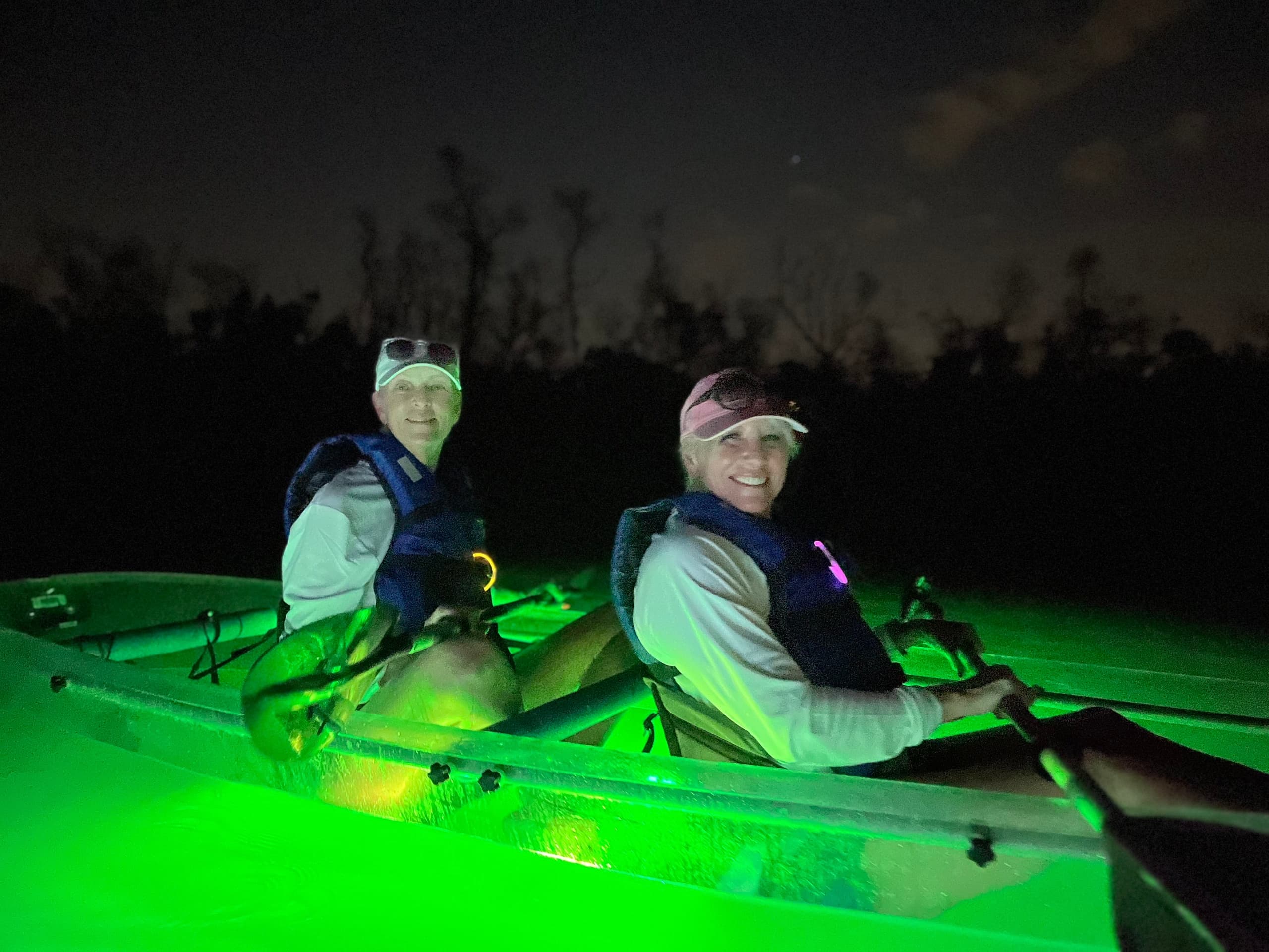 CLEAR Kayak Sunset & GLOW Lights