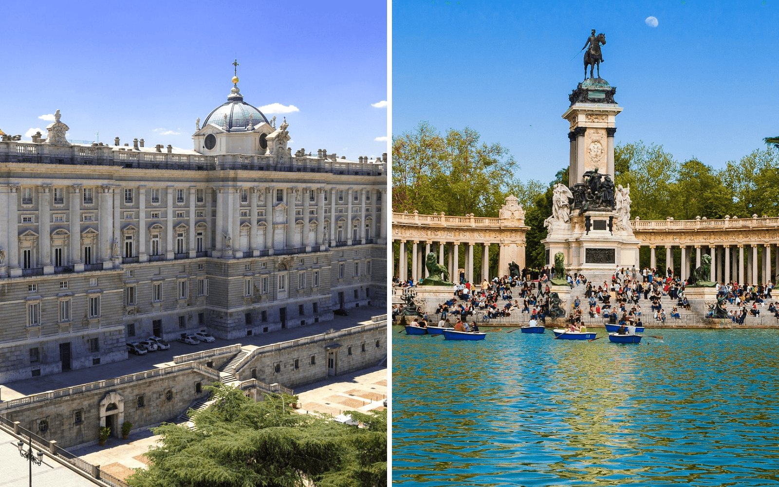 Skip-the-line Madrid Royal Palace & Retiro Park Guided Tour