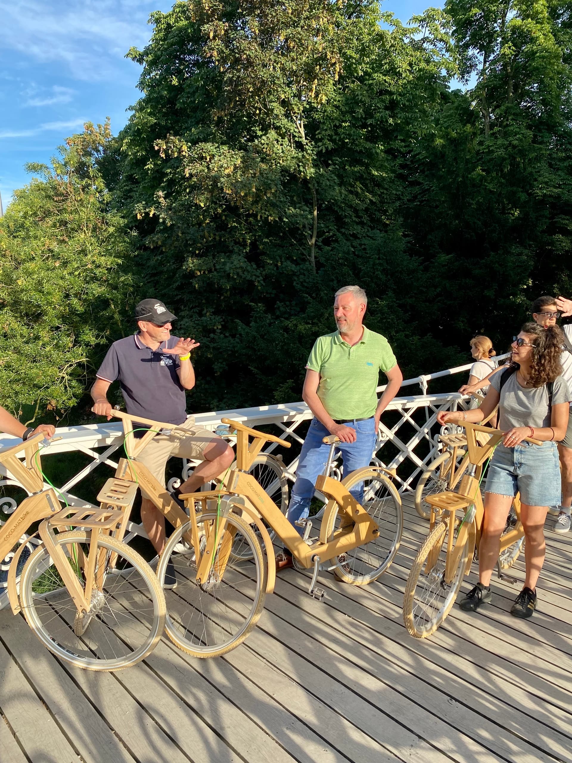 Antwerp ECO-Tour op de houten Cocomat fiets