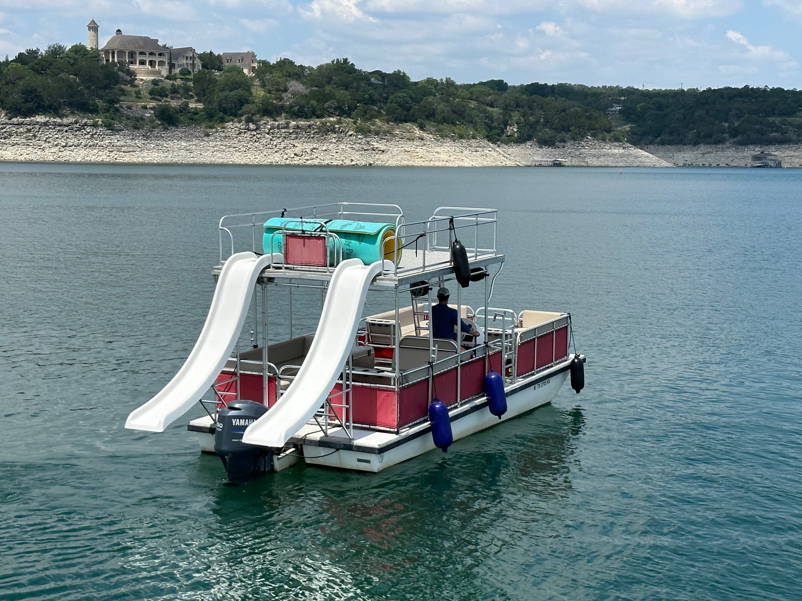 Red Rocket Double Decker with Captain - LAKE TRAVIS