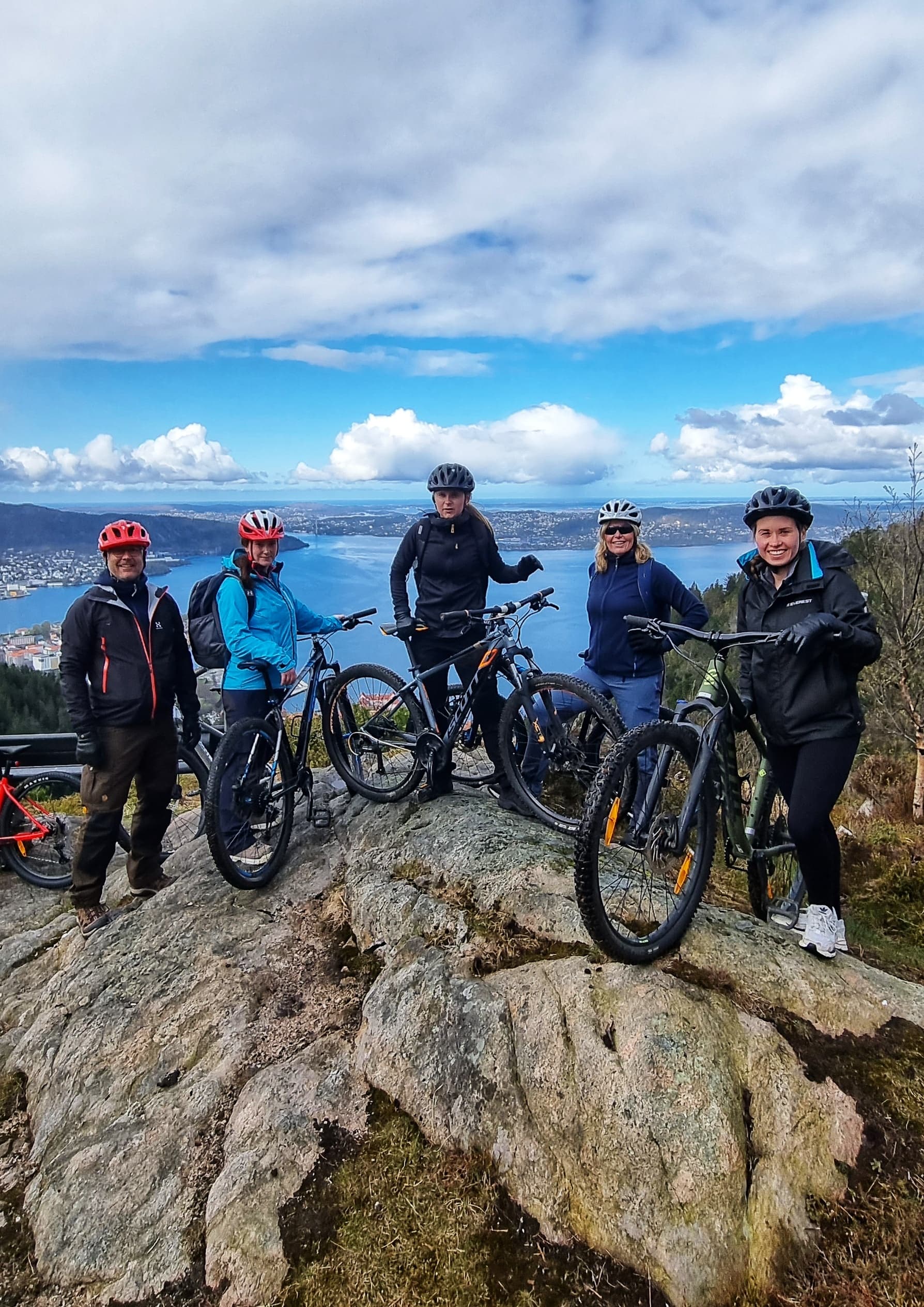 Mountain Biking On Top of Bergen - Private