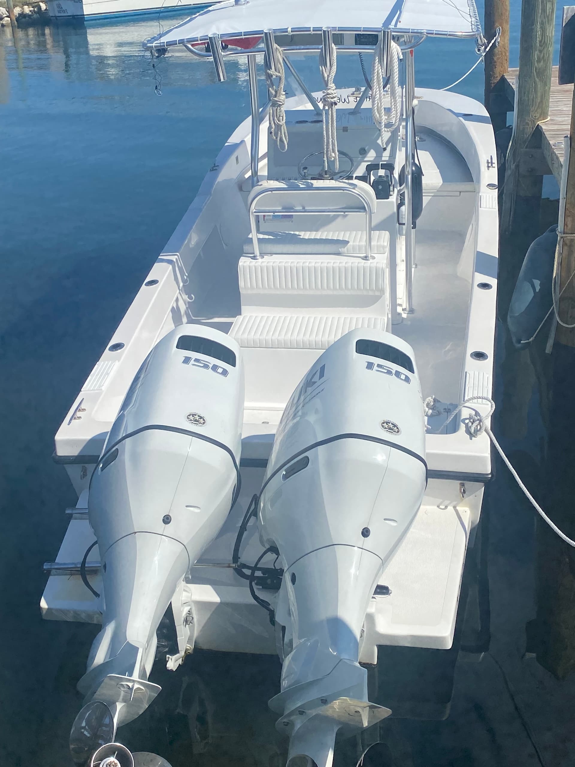 28' Dusky  White Wedding 2023 Twin Engine Suzuki 150HP 4 Stroke