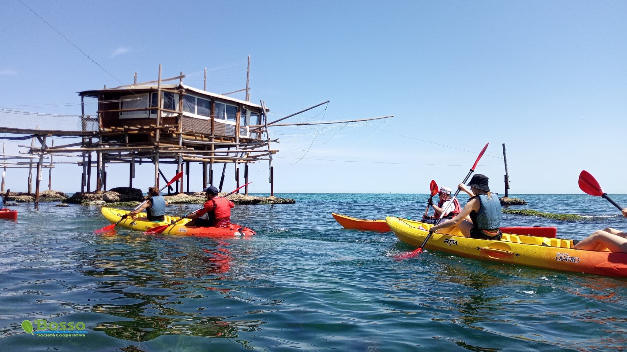 TRABOCCHI & MARE IN KAYAK