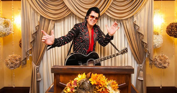 Virtual Vow Renewal or Commitment Ceremony with Elvis