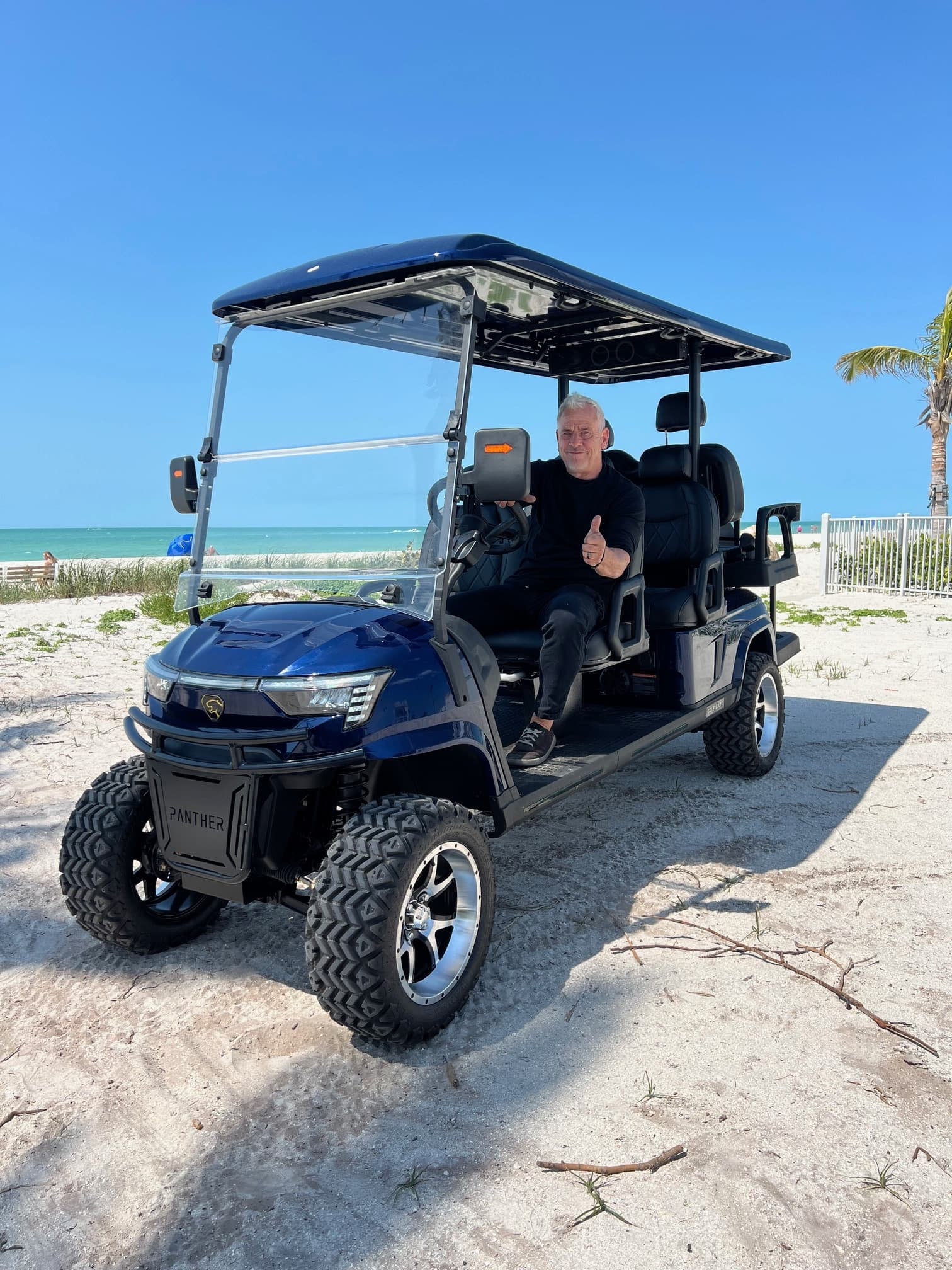 Zero Emission Lithium 6 Passengers Golf Cart Rental (Anna Maria Island)
