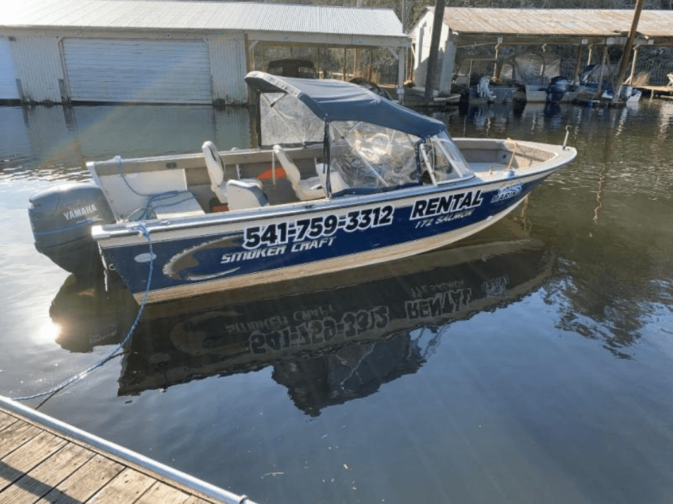 Blue Smokercraft 50hp Yamaha