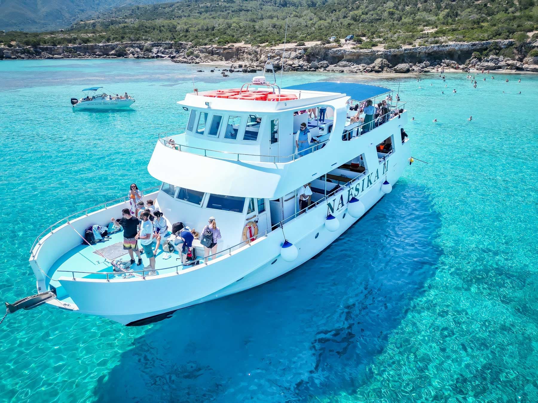 Transfer From Paphos to Latchi, Sunset (BBQ) Cruise with Waterslide