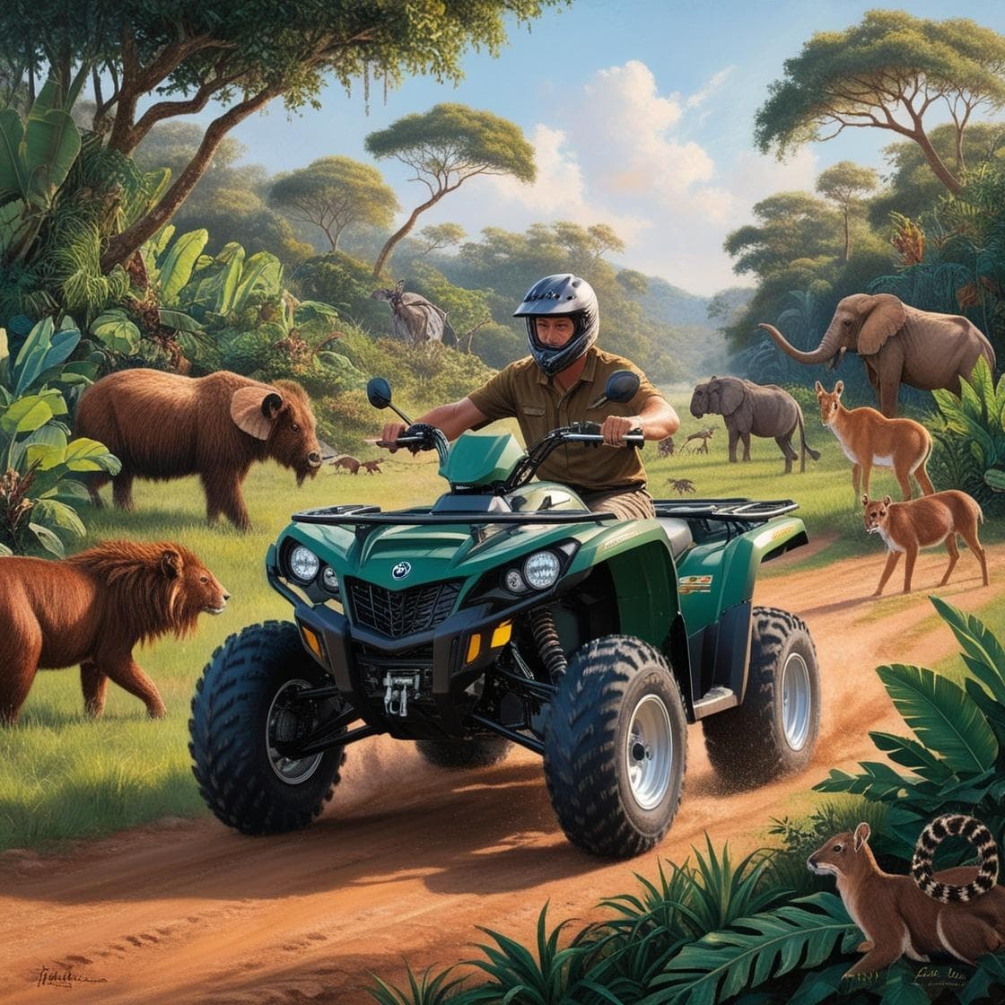 Exotic Wildlife ATV Tour