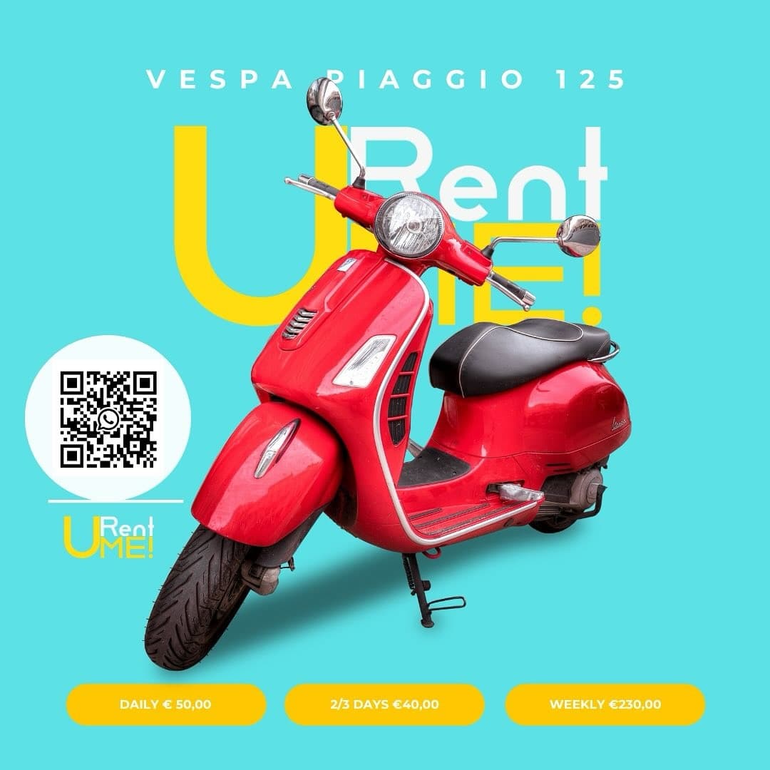 Scooter rental PIAGGIO VESPA 125cc