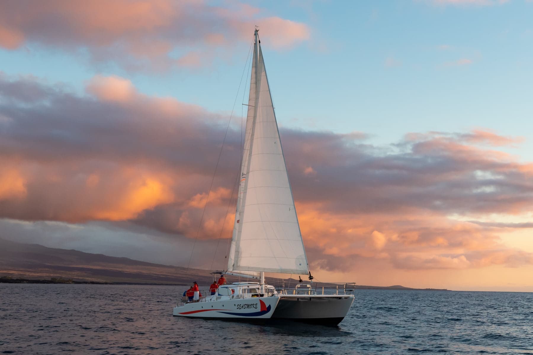 Pau Hana Sunset Cruise departing Anaeho’omalu Bay