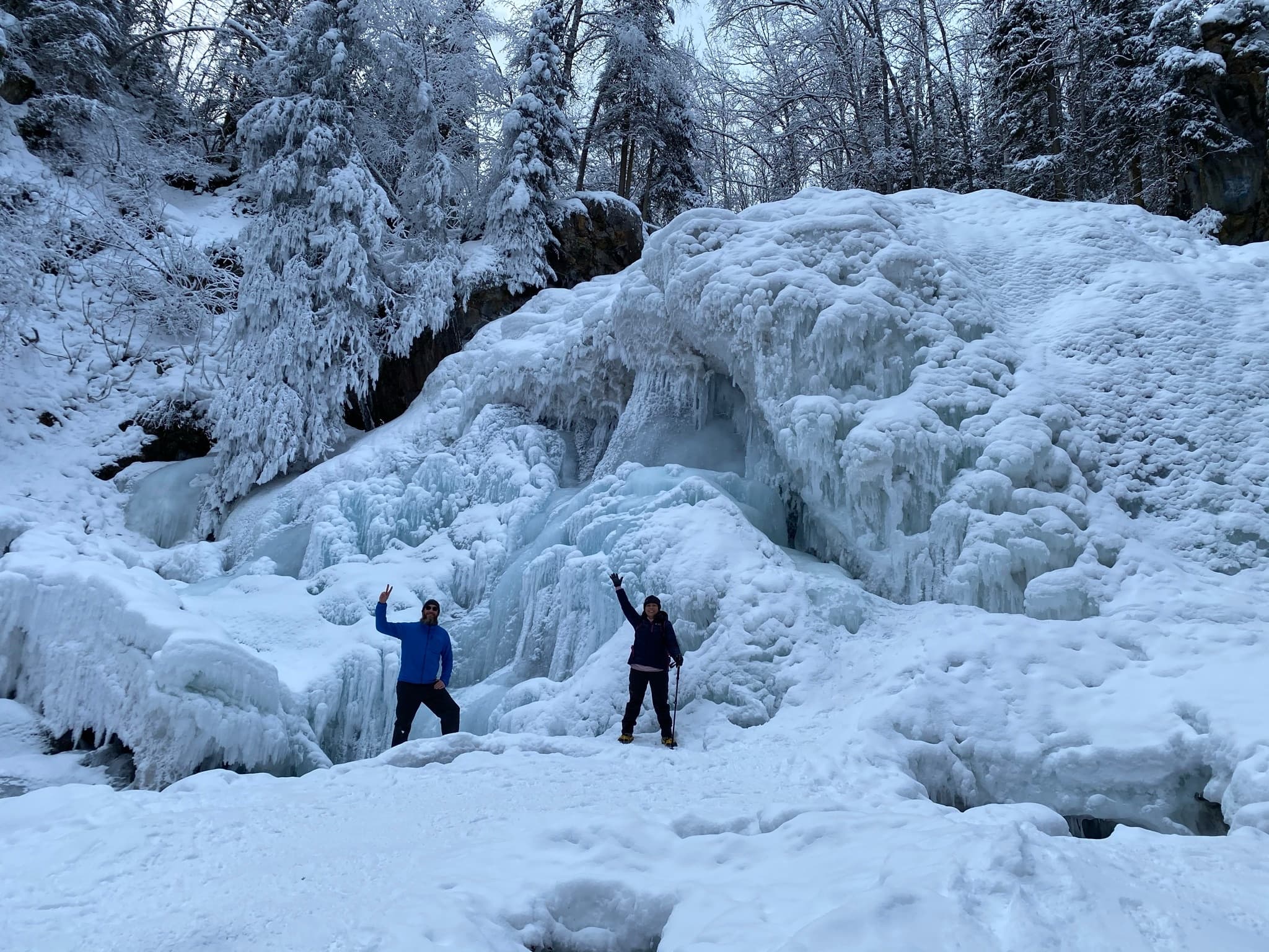 Winter Waterfall Fun
