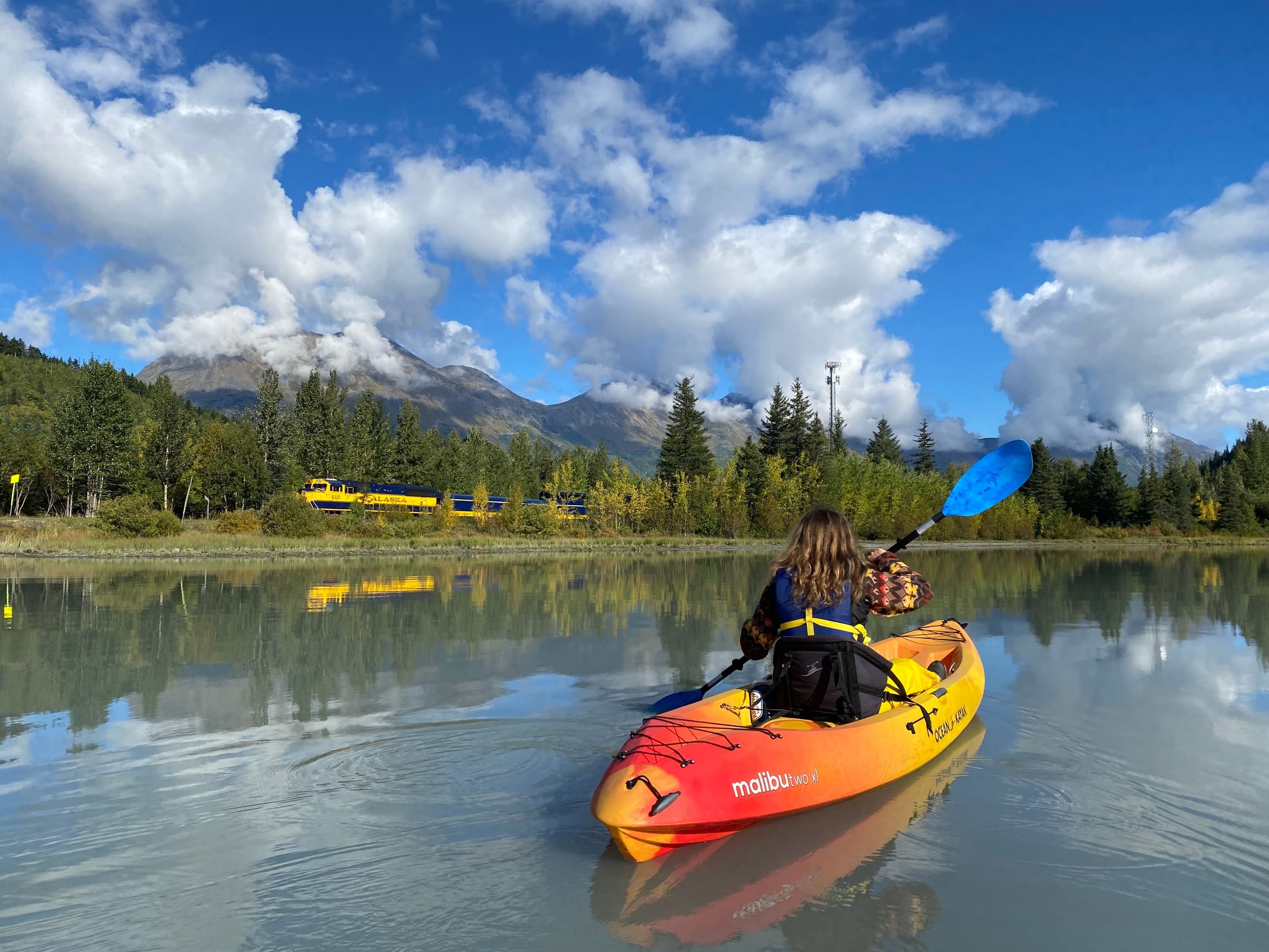 Guided Kayak Tour on Trail Lake