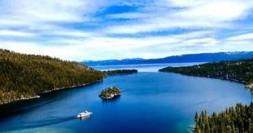 2 hour tour of Lake Tahoe Emerald Bay Charter with Captain in the White Lightning